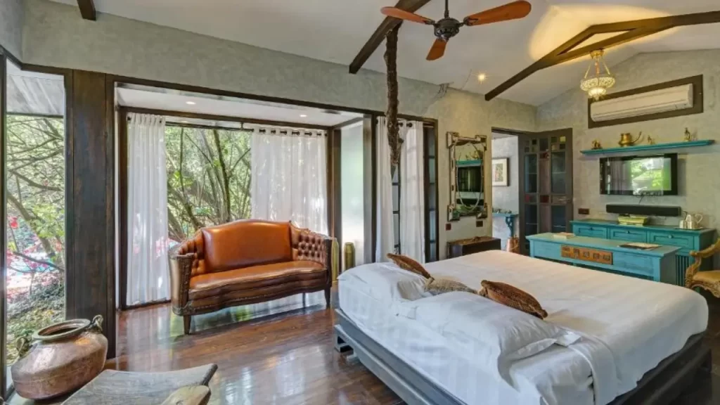 Plush interiors of Ramsukh Resorts & Spa one of the best 4 star hotels in mahabaleshwar