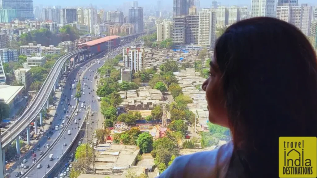 A view of NH48 and Mumbai metro from Westin Mumbai Garden City.