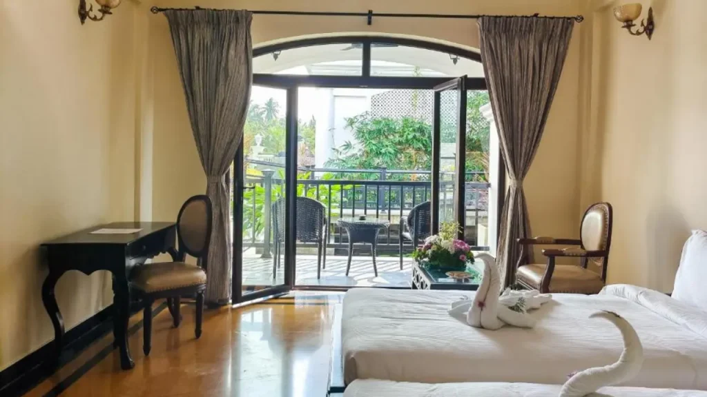 A luxurious Lily Pond View at Lagoon Sarovar Premier Resort, one of the best hotels in Pondicherry.