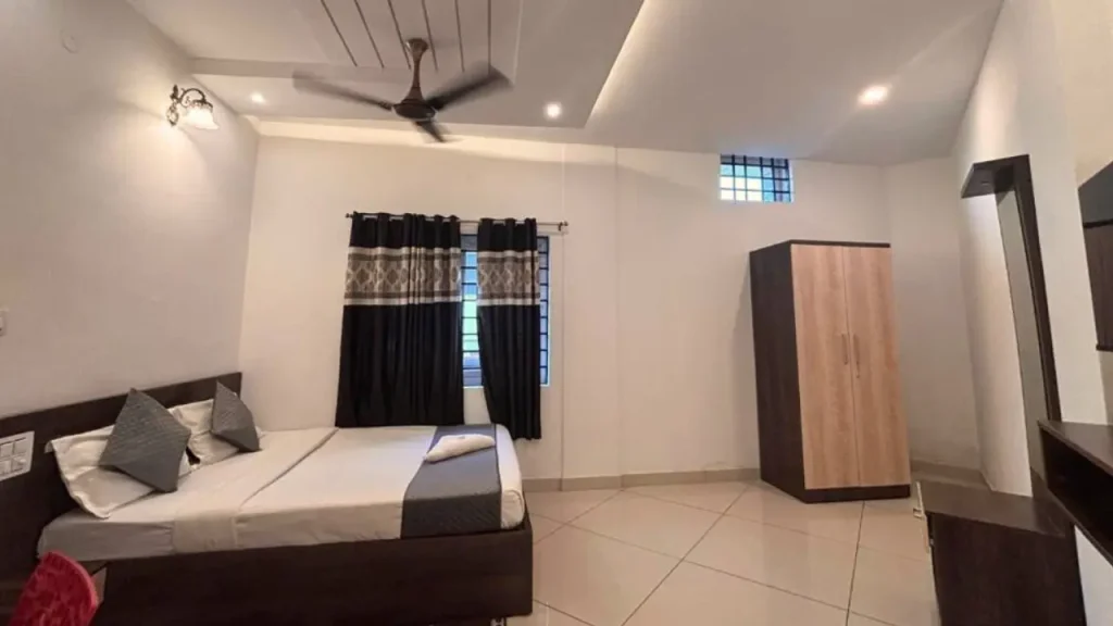 A simple interiors of Prashanth Residency located in Madikeri Coorg.