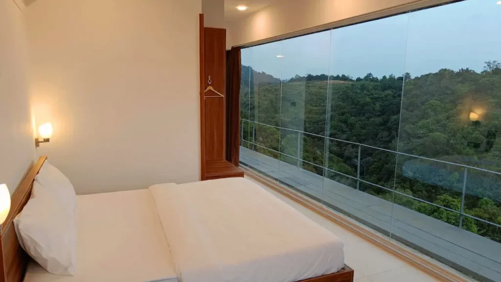 A shot of a Third Floor Room at The Cliff Edge, one of the best budget hotels in Madikeri Coorg.