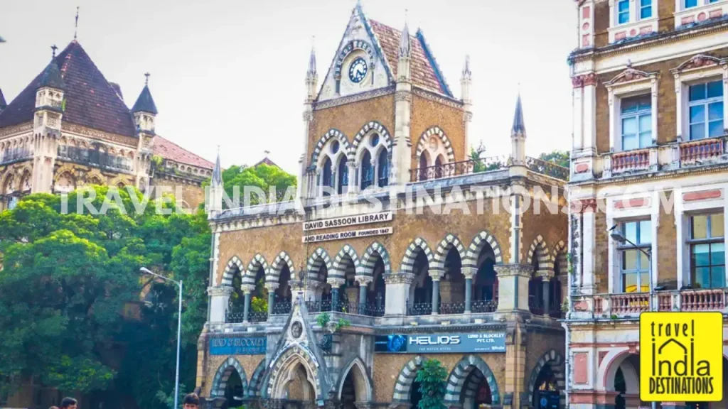 Exteriors of the David Sassoon Library, one of the prominent heritage buildings in Kala Ghoda Mumbai.