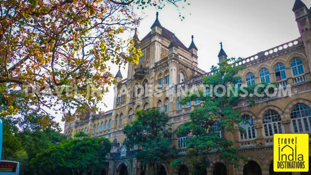 Exteriors of the Elphinstone College Mumbai, one of the heritage buildings in Kala Ghoda.