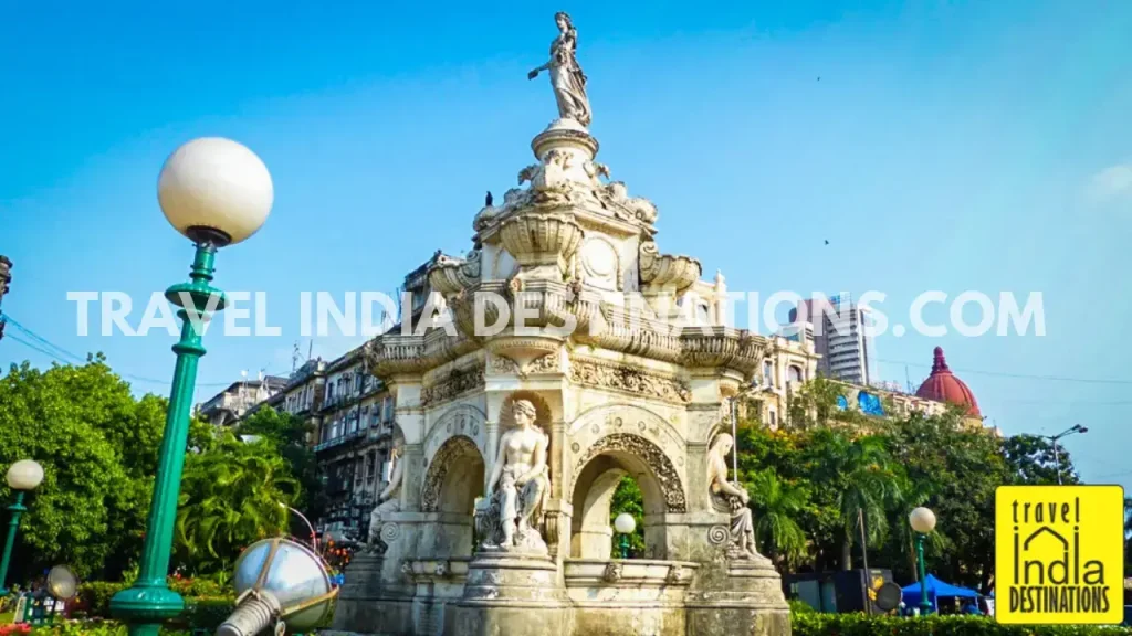 A shot of Flora Fountain in Fort Mumbai, one of the historical landmarks in the city.