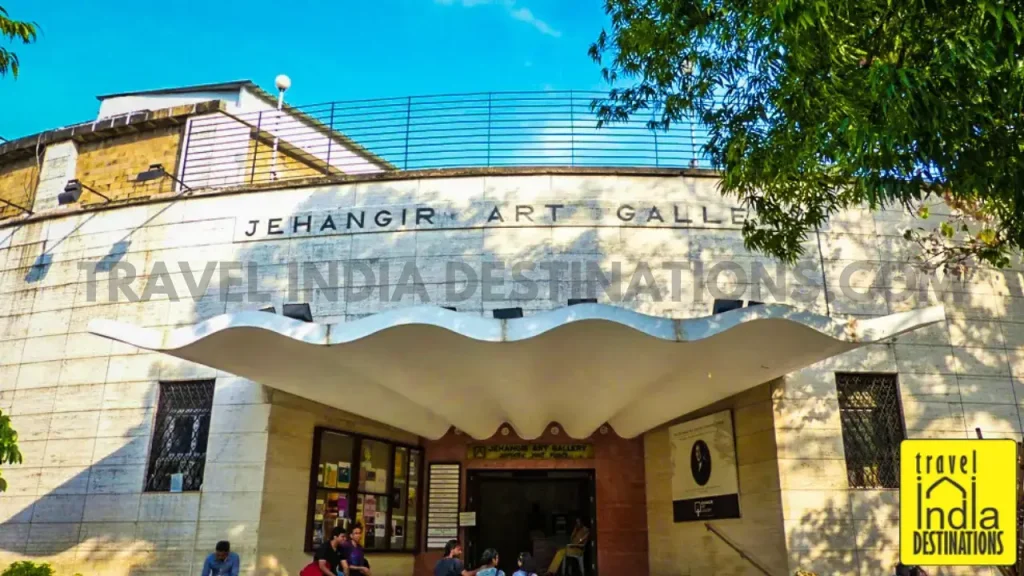 Exteriors of the iconic Jehangir Art Gallery, one of the premier art galleries in Mumbai, located in Kala Ghoda.