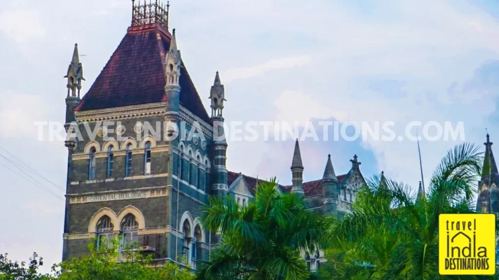 Exterior of the Oriental Building in Fort, one of the historical landmarks in Mumbai.