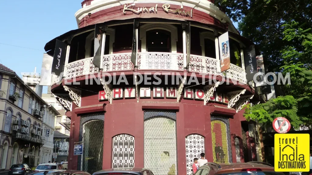 Exteriors of Rhythm House in Kala Ghoda, one of the historic music stores of Mumbai.