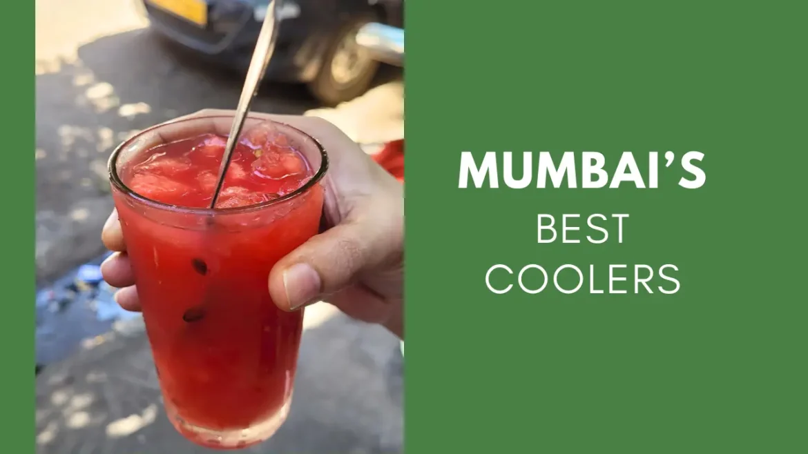 A shot of a woman's hand holding a glass of KGN watermelon juice at Grant Road.