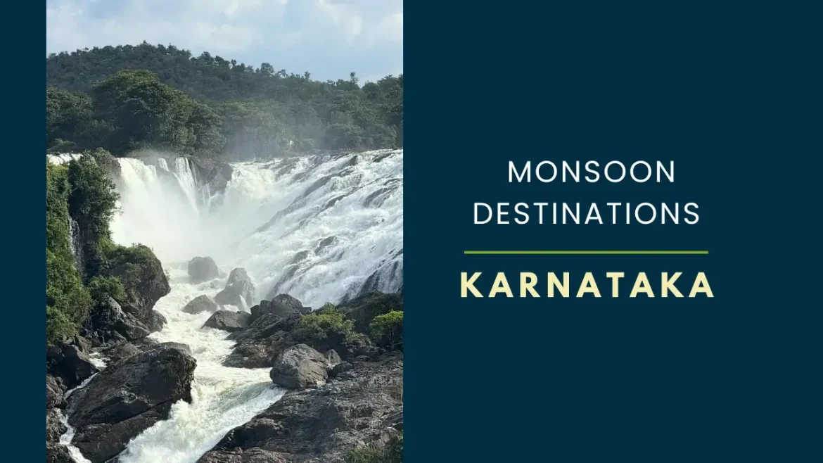 A shot of Shivanasamudra, one of the best monsoon destinations in Karnataka.
