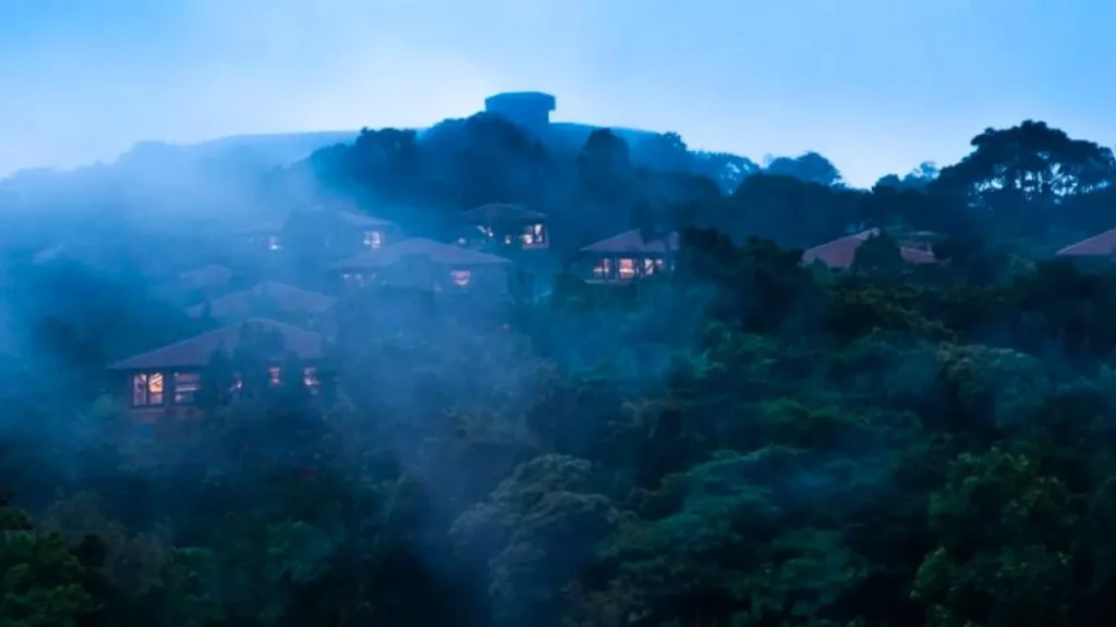 Exteriors of Taj Madikeri Resort & Spa, one of the luxury resorts in Coorg.