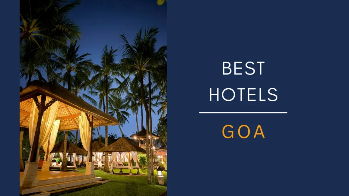 A shot of outdoor seating at one of the best hotels in Goa.