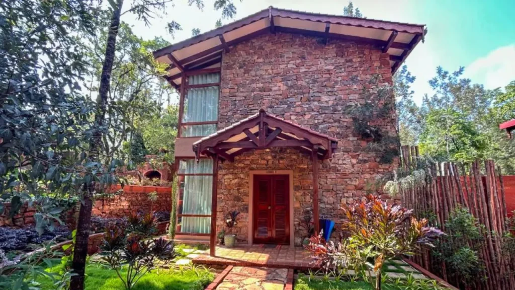 Exteriors of Sereno Barn Eco Stay Chikmagalur, one of the best boutique properties.