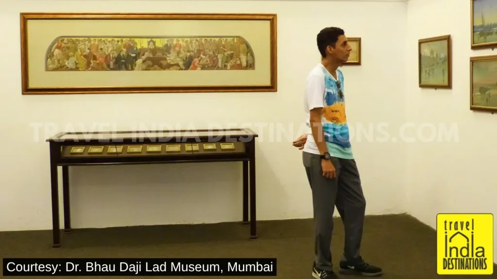 Paintings displayed in the 19th Century Painting Gallery at Dr. Bhau Daji Lad Museum