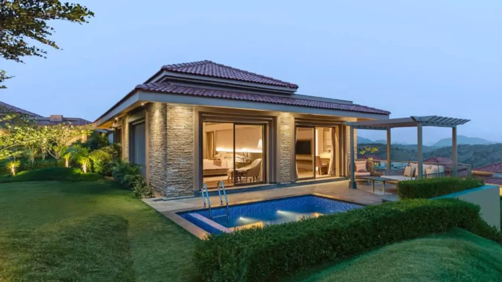A shot of a private villa at Mementos by ITC Ekaaya, one of the finest luxury resorts in Udaipur.