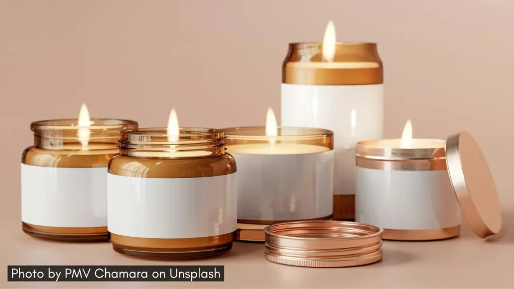 jars of hand-poured botanical candles ideal as a Diwali gift for your loved ones.